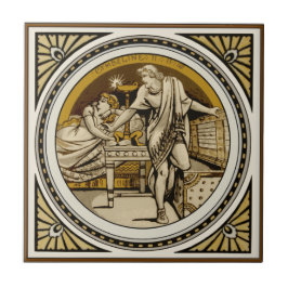 Repro Minton Shakespeare Cymbeline Afbeelding Tile Tegeltje