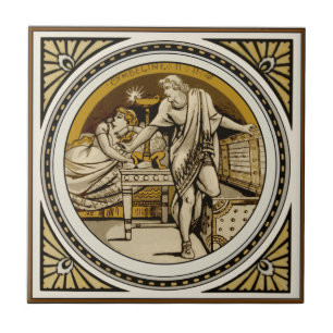 Repro Minton Shakespeare Cymbeline Afbeelding Tile Tegeltje