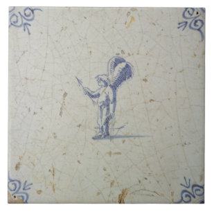 Repro Nederlands Blauw en Wit Delft tegels Tegeltje