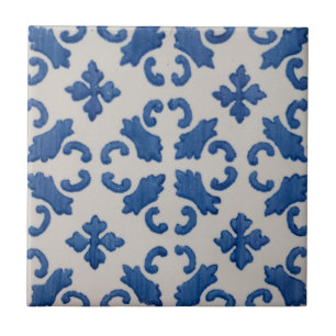 Repro Portugese Blue Geometric Azulejos Tegeltje
