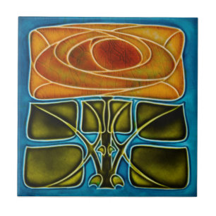 Repro Richards c1900 Art Nouveau Mackintosh Roos Tegeltje