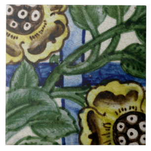 Repro  Roos Trellis Floral De Morgan tegels Tegeltje