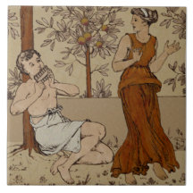 Repro Wedgwood Neoclassical Sinaasappel Grove Musi