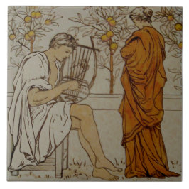 Repro Wedgwood Neoclassical Sinaasappel Grove Musi Tegeltje
