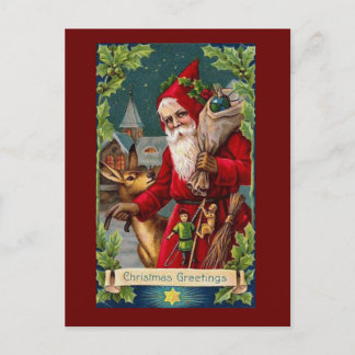 reproductie kerstkunst feestdagenkaart