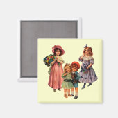 reproductie Kunst Victoriaans Kinderen Magnet Magneet (Voorkant / Achterkant)