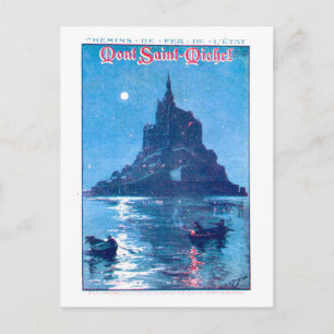 Reproductie Mont Saint-Michel Reisposter uit het v Briefkaart