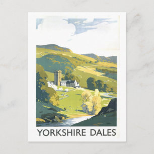 Reproductie Reisposter voor Yorkshire Dales Briefkaart