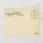 reproductie van de kerstengel briefkaart (Achterkant)