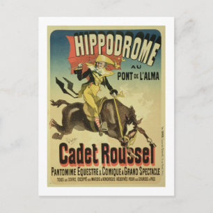 Reproductie van een poster adverteren "Cadet Rouss Briefkaart