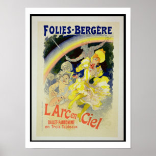 Reproductie van een poster adverteren "de regenboo
