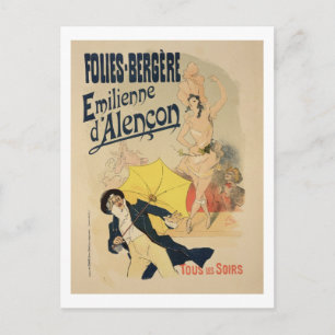Reproductie van een poster adverteren 'Emile d'Ale Briefkaart