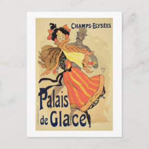 Reproductie van een poster adverteren het "Palais Briefkaart