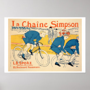 Reproductie van een poster adverteren "The Simpson