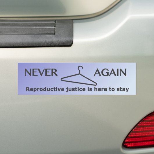 Reproductierecht Bumpersticker (lila) (Op auto)