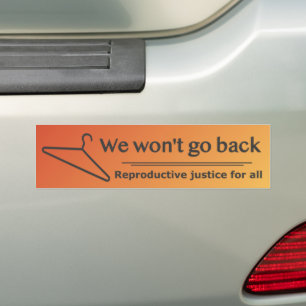 Reproductierecht Bumpersticker (oranje)