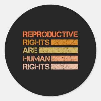 Reproductieve rechten zijn mensenrechten ronde sticker