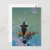 reproduction de carte postale Moonlit Chochin (Devant / Derrière)