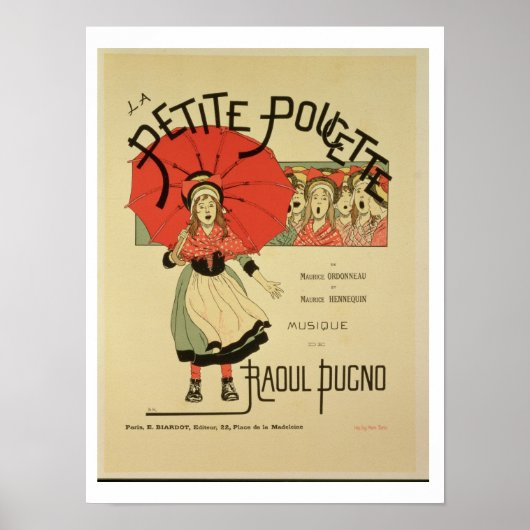 Reproduction d'une affiche faisant la publicité de (Devant)