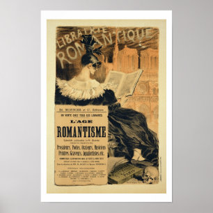 Reproduction d'une affiche publicitaire d'un livre