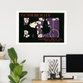 Reproduction d'une affiche publicitaire 'Victor Bi (Bureau à domicile)