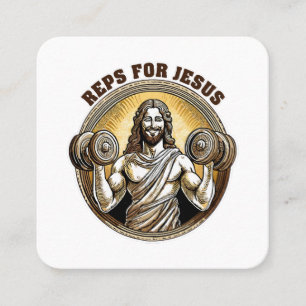 Reps voor Jezus Vierkante Visitekaartje