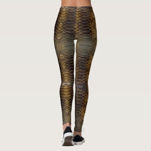 Reptiel huidontwerp op een Leggings (Achterkant)