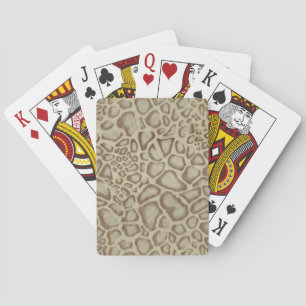 Reptiel Huidpatroon Camouflage Pokerkaarten
