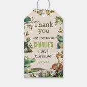 Reptiel Show verjaardagsfeestje Cadeaulabel (Voorkant)