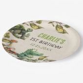 Reptiel Show verjaardagsfeestje Papieren Bordje (Gekanteld)