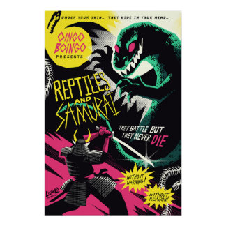 Reptielen en Samurai poster Perfect Poster