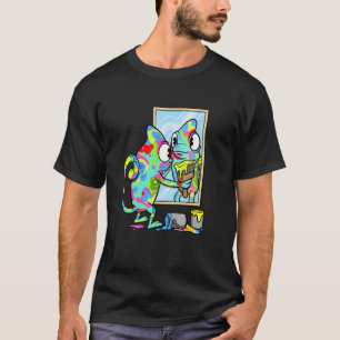 Reptielen Panther Chameleon Color Changing Animal  T-shirt