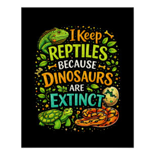 Reptielen regeren perfect poster