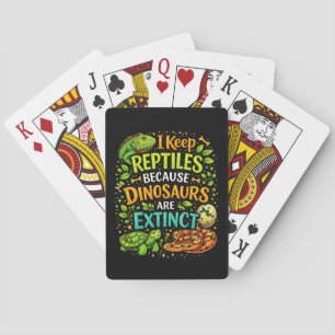 Reptielen regeren pokerkaarten