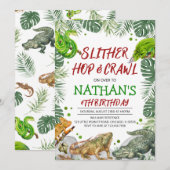 Reptielenverjaardag Kaart (Voorkant / Achterkant)