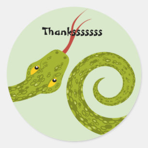reptielsticker ronde sticker