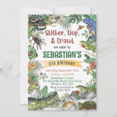 Reptile Birthday Invitation Template, Customizable (Devant)