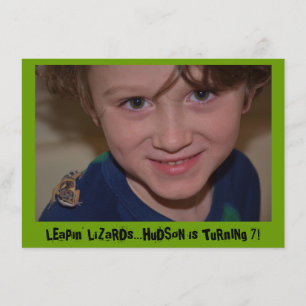 Reptile Birthday Party Kaart