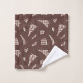 reptile Bourgogne lins gras grille rayure texture (Gant de toilette)