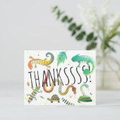 Reptile Briefkaart Party - Bedankt voor je briefka (Staand voorkant)