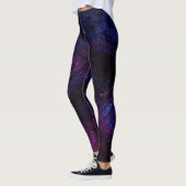 Reptile Inspired vibrant purple gecko Leggings (Gauche)