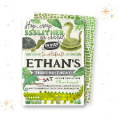 Reptile Kids Verjaardag uitnodiging