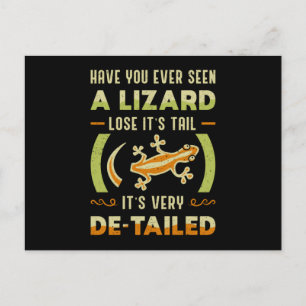 Reptile Lizard Gecko Animal Reptiles Funny Gift Briefkaart