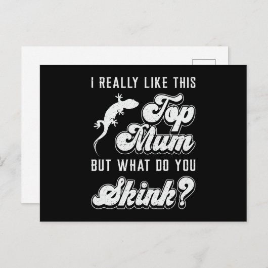 Reptile Lizard Gecko Reptiles Animal Funny Gift Briefkaart (Voorkant / Achterkant)