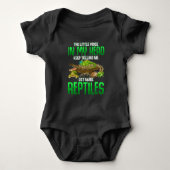 Reptile lover Gifts snake frog and turtle owner Romper (Voorkant)