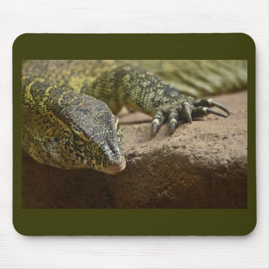 Reptile Nile Monitor Lizard Mousepad Muismat (Voorkant)