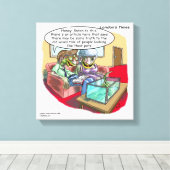 Reptile People Funny Rick London Canvas Print (Insitu (Houten vloer))