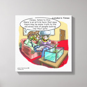 Reptile People Funny Rick London Canvas Print