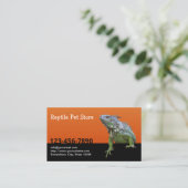 Reptile Pet Store Iguana Lizard Visitekaartje (Staand voorkant)