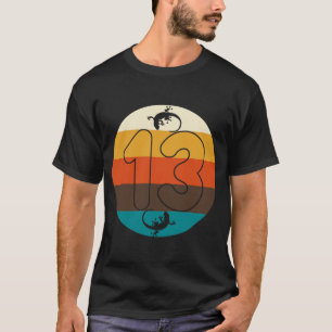Reptiles 13th Birthday Lizards Reptile Owner Grap T-shirt
